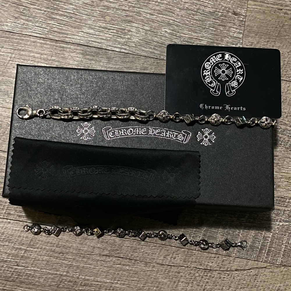 Chrome Hearts dice/link 8 in bracelet 925 silver